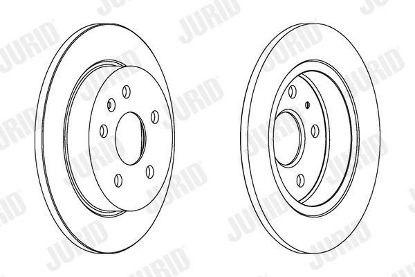 JURID Brake disc 562461JC 562461JC JURID brake discs for OPEL FRONTERA