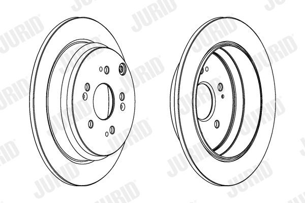 Bromsskiva JURID 562884JC JURID 562884JC: Bromsskivor Honda CR-V 2012