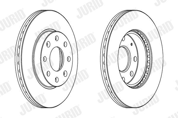JURID Bremseskive 563019JC JURID 563019JC Sports bremseskiver originale Chevy billig