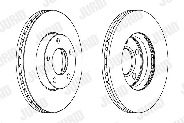 JURID Bremseskive 563028JC 563028JC Bremseskive MAZDA RX-8 JURID