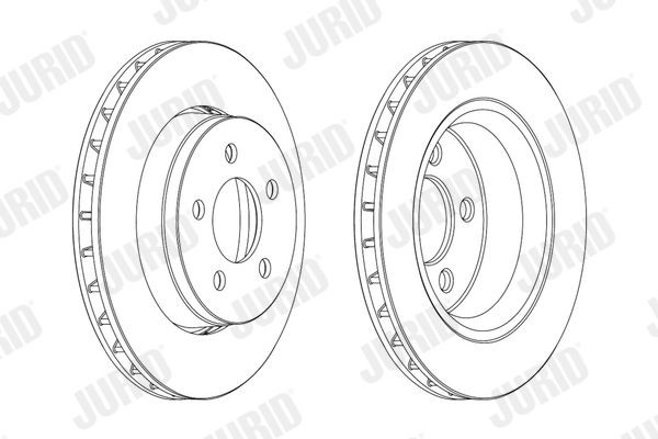 Disco de travão JURID 563041JC JURID 563041JC Disco DODGE RAM 2006
