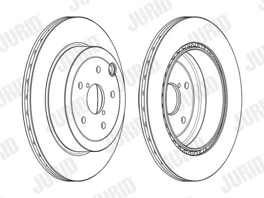 JURID Brzdový kotouč 563108JC Kotúčové brzdy SUBARU JURID 563108JC