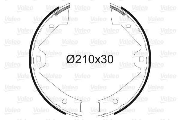 VALEO Piduriklotside komplekt, seisupidur 564137 Piduriklotside seisupidur VALEO Peugeot 2008 564137