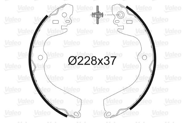 VALEO Jeu de mâchoires de frein 564195 Frein arrière FORD USA VALEO 564195