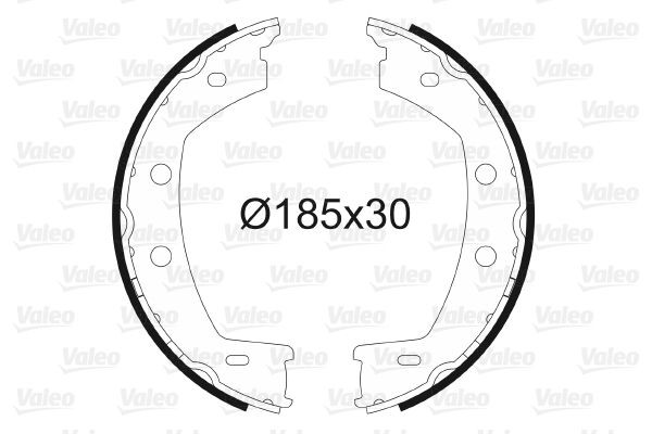 VALEO Handremschoenen 564198 Handremschoen set VALEO NV300 564198 goedkoop
