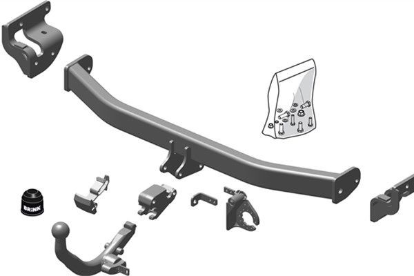 Piekabes āķis BRINK 566800 BRINK 566800 Sakabes āķi KIA CARENS 2024