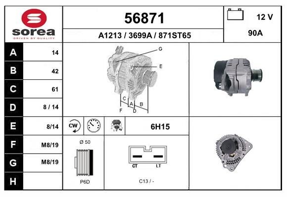 EAI Dynamo 56871 56871 Dynamo EAI AUDI Q2
