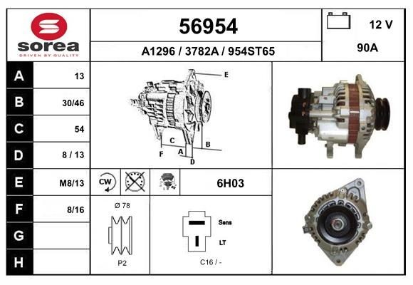 EAI Alternateur 56954 Alternateur EAI i30 56954 pas cher