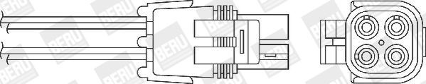 BERU Lambdasonde OZH161 OZH161 Lambdasonde BERU RENAULT MEGANE