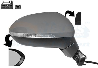 VAN WEZEL Backspegel 5742828 VAN WEZEL 5742828 Backspegel