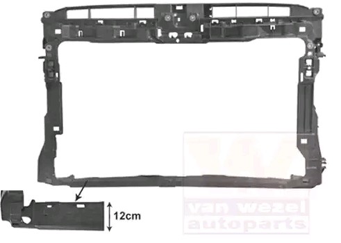 VAN WEZEL Bekleding voorpaneel 5766678 5766678 Voorfront VAN WEZEL VOLKSWAGEN TIGUAN