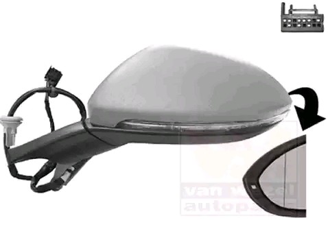 VAN WEZEL Backspegel 5766807 VAN WEZEL 5766807 Backspegel