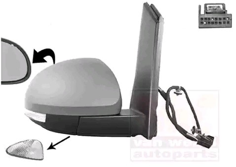 VAN WEZEL Backspegel 5776828 VAN WEZEL 5776828 Backspegel