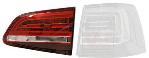 Bakljus VAN WEZEL 5777922 VAN WEZEL 5777922 Baklyktor VW SHARAN 2020