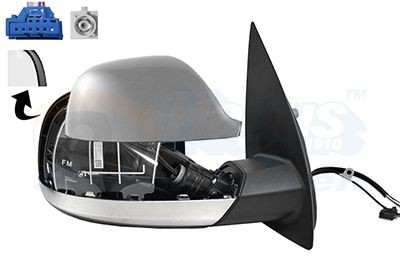 VAN WEZEL Wing mirror 5786808 VAN WEZEL 5786808 DAEWOO TACUMA side mirror replacement
