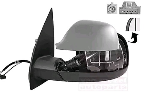 VAN WEZEL Sidespeil 5786817 VAN WEZEL 5786817 Sidespeil
