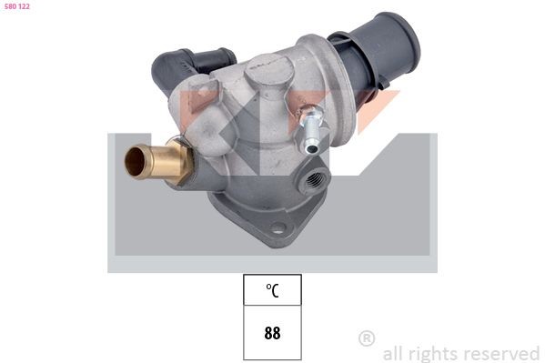 KW Termostat, kylvätska 580 122 580 122 KW Termostathus Alfa Romeo