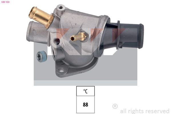 KW Thermostat 580 150 580 150 KW engine thermostat FIAT