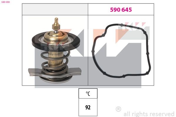 KW Thermostat 580 590 MERCEDES-BENZ B-Class KW engine thermostat 580590