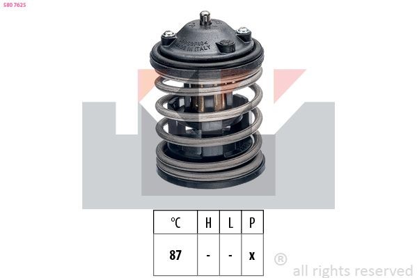 KW Termostat, kølemiddel 580 762S Termostat kølemiddel KW BMW 7-serie 580 762S