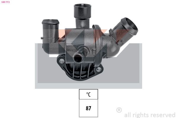 KW Thermostaat, koelvloeistof 580 772 KW Koelwaterthermostaat SKODA 580 772