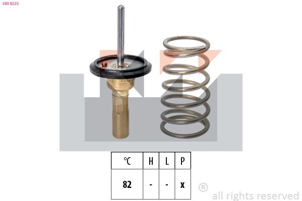 KW Thermostaat, koelvloeistof 580 823S Thermostaat, behuizing KW CUORE 580 823S goedkoop