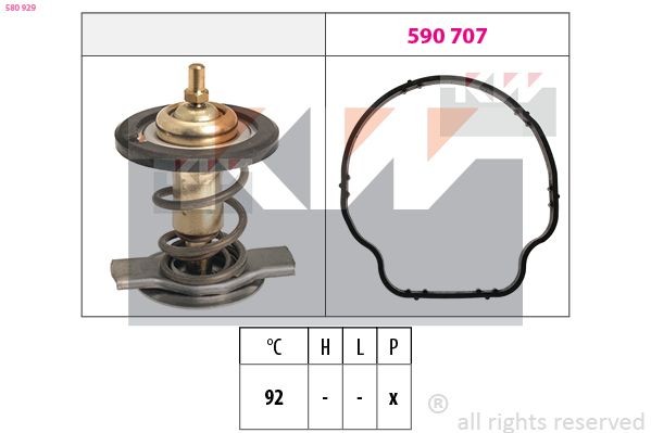 KW Termostaatti, jäähdytysneste 580 929 580 929 KW Termostaatti Toyota LAND CRUISER hinta