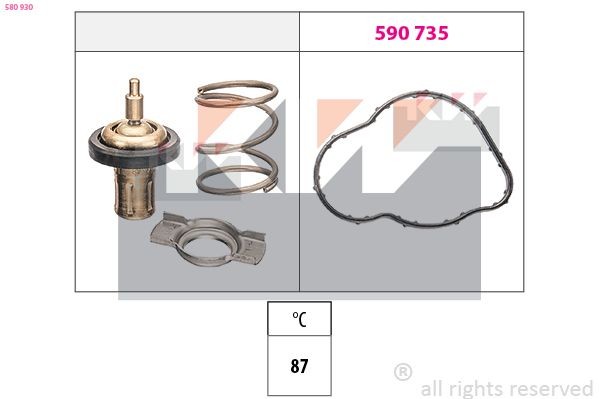 KW Thermostat 580 930 580 930 KW engine thermostat for DODGE JOURNEY