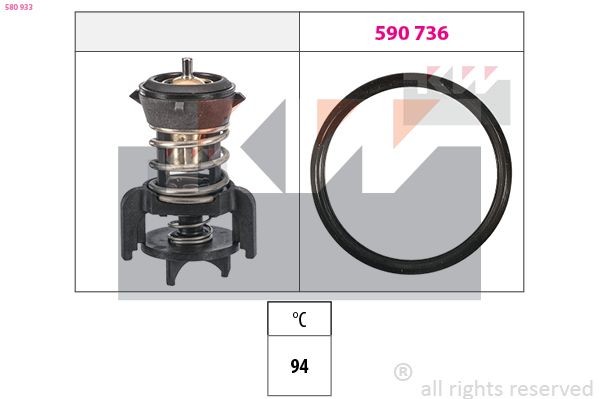 KW Termostato motore 580 933 580 933 costo Termostato refrigerante KW MERCEDES-BENZ Classe G