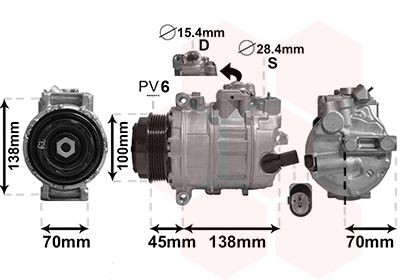 VAN WEZEL Kompresor klimatizácie 5800K384 Kompresor klimatizácie VAN WEZEL CADDY 5800K384 lacné