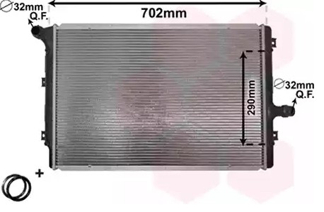 VAN WEZEL Radiaator, mootorijahutus 58012208 VAN WEZEL *** IR PLUS *** 58012208 Radiaator, mootorijahutus
