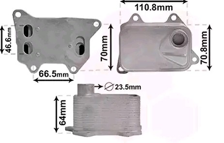 VAN WEZEL Õliradiaator, mootoriõli 58013704 VAN WEZEL 58013704 Õlijahuti Audi Q2 odav