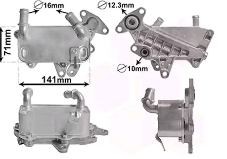VAN WEZEL Radiador de óleo, caixa de velocidades automática 58013705 Radiador de óleo de caixa automática VAN WEZEL JETTA 58013705 baratos