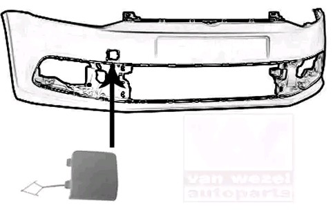 VAN WEZEL Flap, tow hook 5814587 VAN WEZEL 5814587 Flap, tow hook