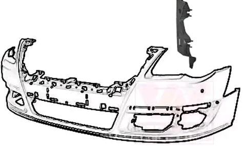 VAN WEZEL Kinnitus, põrkeraud 5839561 Kinnitus põrkeraud VAN WEZEL Volkswagen AMAROK 5839561