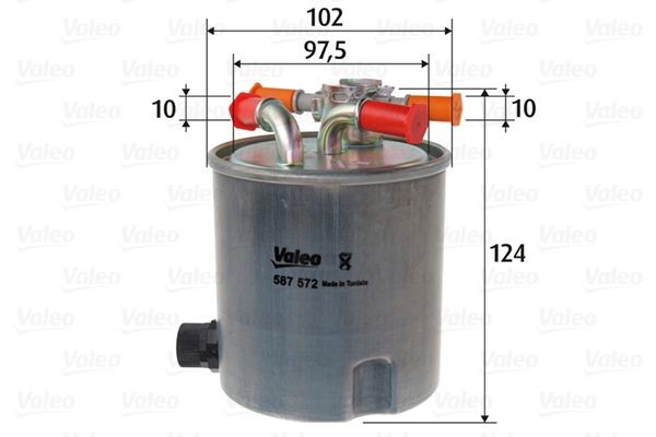 VALEO Bränslefilter 587572 587572 VALEO bränslefilter Suzuki LIANA