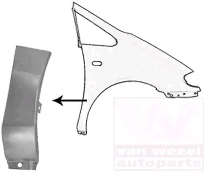 VAN WEZEL Wing fender 5878156 VAN WEZEL 5878156 Ford Tourneo Custom Minibus fender panel replacement