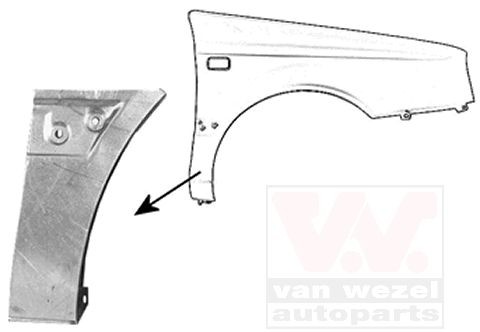 VAN WEZEL Wing fender 5883156 VAN WEZEL 5883156 Wing fender