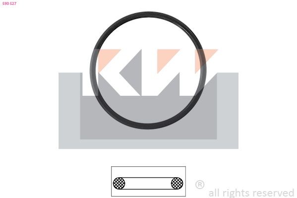 KW Tihend, termostaat 590 527 590 527 Termostaadi tihend PORSCHE 914 KW