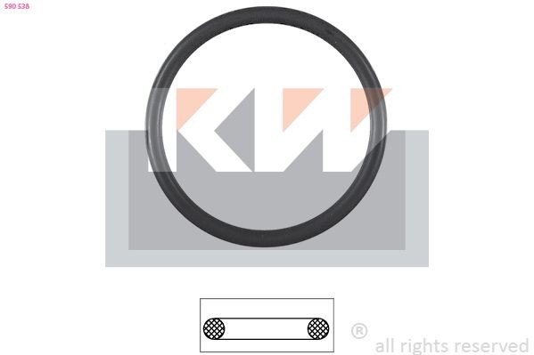 KW Φλάντζα, θερμοστάτης 590 538 Φλάντζα θερμοστάτης KW TRANSIT COURIER 590 538 φθηνά