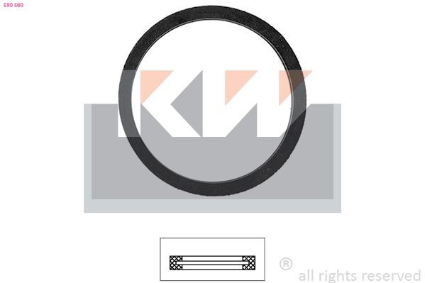 KW Pakking, thermostaat 590 560 Thermostaat pakking KW 124-serie 590 560 goedkoop