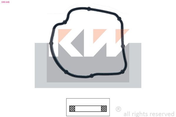 KW Tihend, termostaat 590 645 590 645 Termostaadi tihend IVECO MASSIF KW