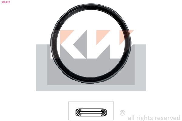KW Joint d'étanchéité, thermostat 590 722 Ford ECOSPORT Joint de thermostat KW 590 722