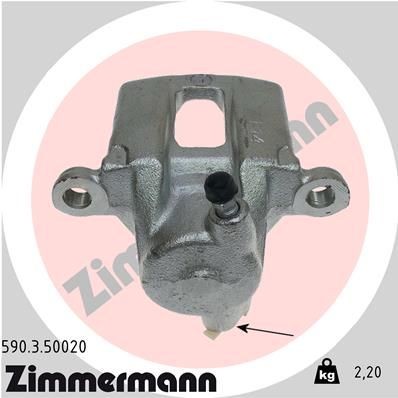 ZIMMERMANN Bremsekaliber 590.3.50020 590.3.50020 Bremsekaliber ZIMMERMANN TOYOTA CARINA