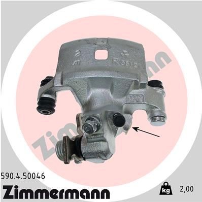 ZIMMERMANN Bremsekaliber 590.4.50046 590.4.50046 Bremsekaliber TOYOTA CARINA ZIMMERMANN