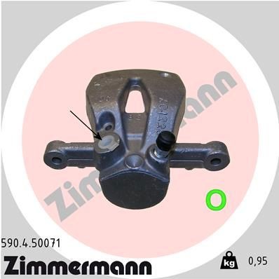 ZIMMERMANN Bremsekaliber 590.4.50071 590.4.50071 Bremsekaliber TOYOTA CARINA ZIMMERMANN