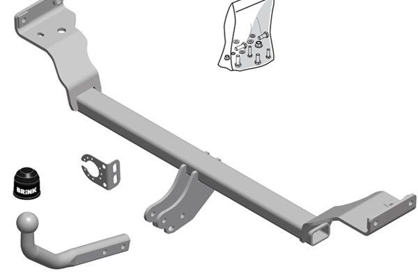 Dispositivo de reboque BRINK 590100 BRINK 590100 Engate de reboque KIA SOUL 2014