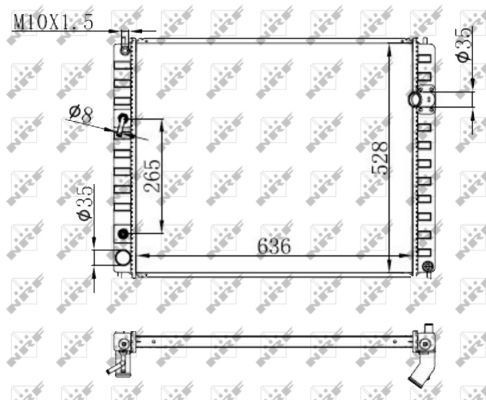 NRF Chladič motora 59147 NRF 59147 Chladič motora INFINITI G Coupe (V36) za nízku cenu