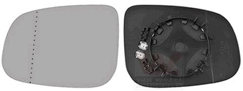 VAN WEZEL Spiegelglas, buitenspiegel 5922837 Buitenspiegelglas VAN WEZEL V40 Hatchback 5922837 goedkoop