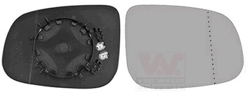 VAN WEZEL Spejlglas, udvendig spejl 5922838 5922838 Sidespejl glas VAN WEZEL SUBARU FORESTER